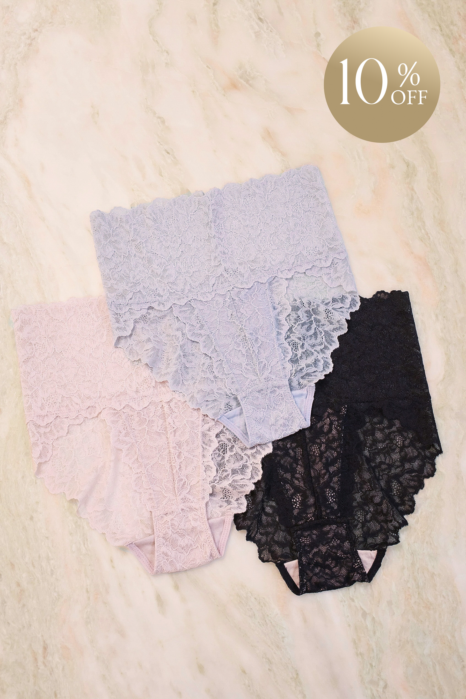 Everyday Magical Lacy Shorts 3 Set