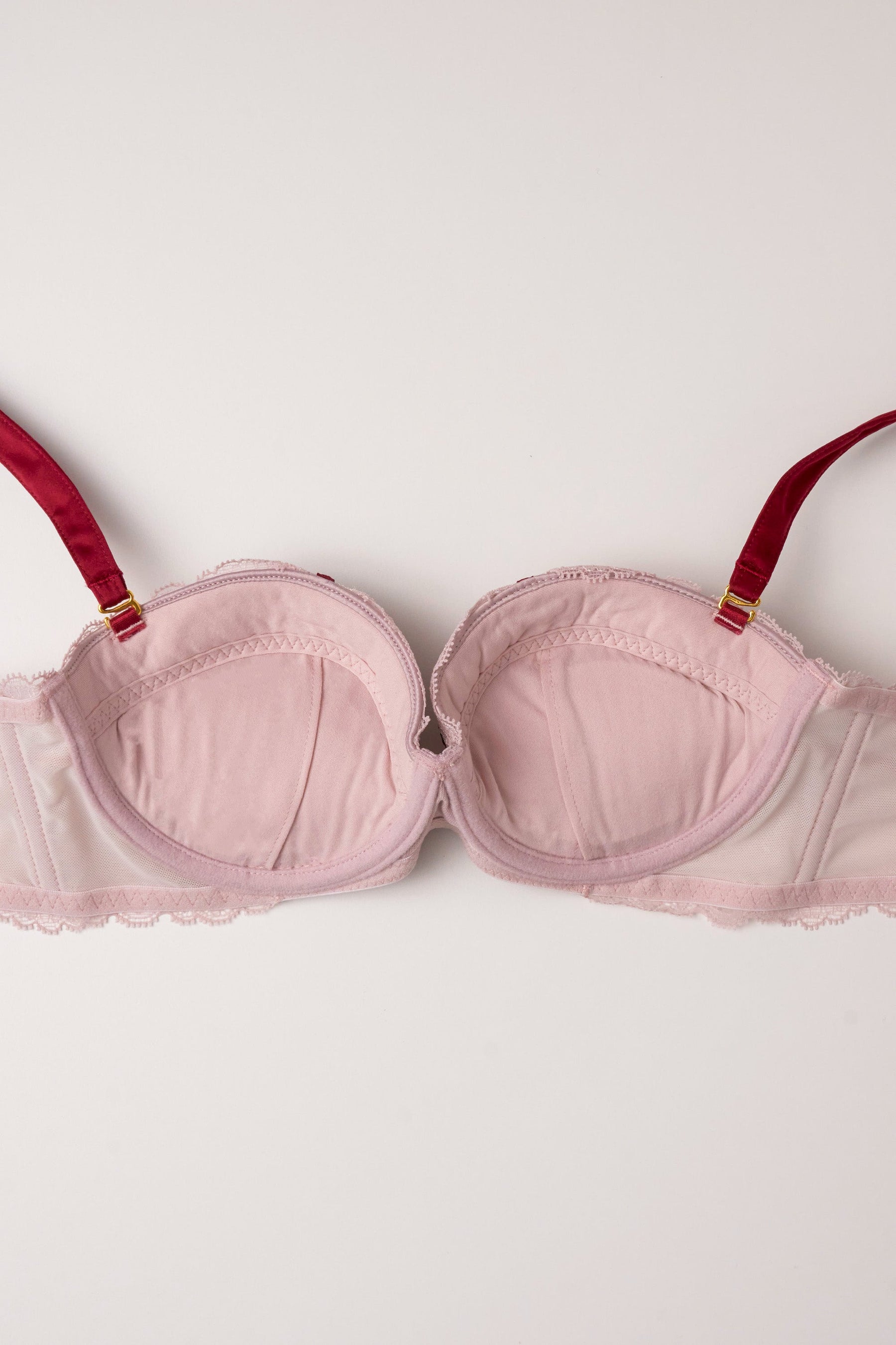 Ribbon Leavers Lace Bra Set