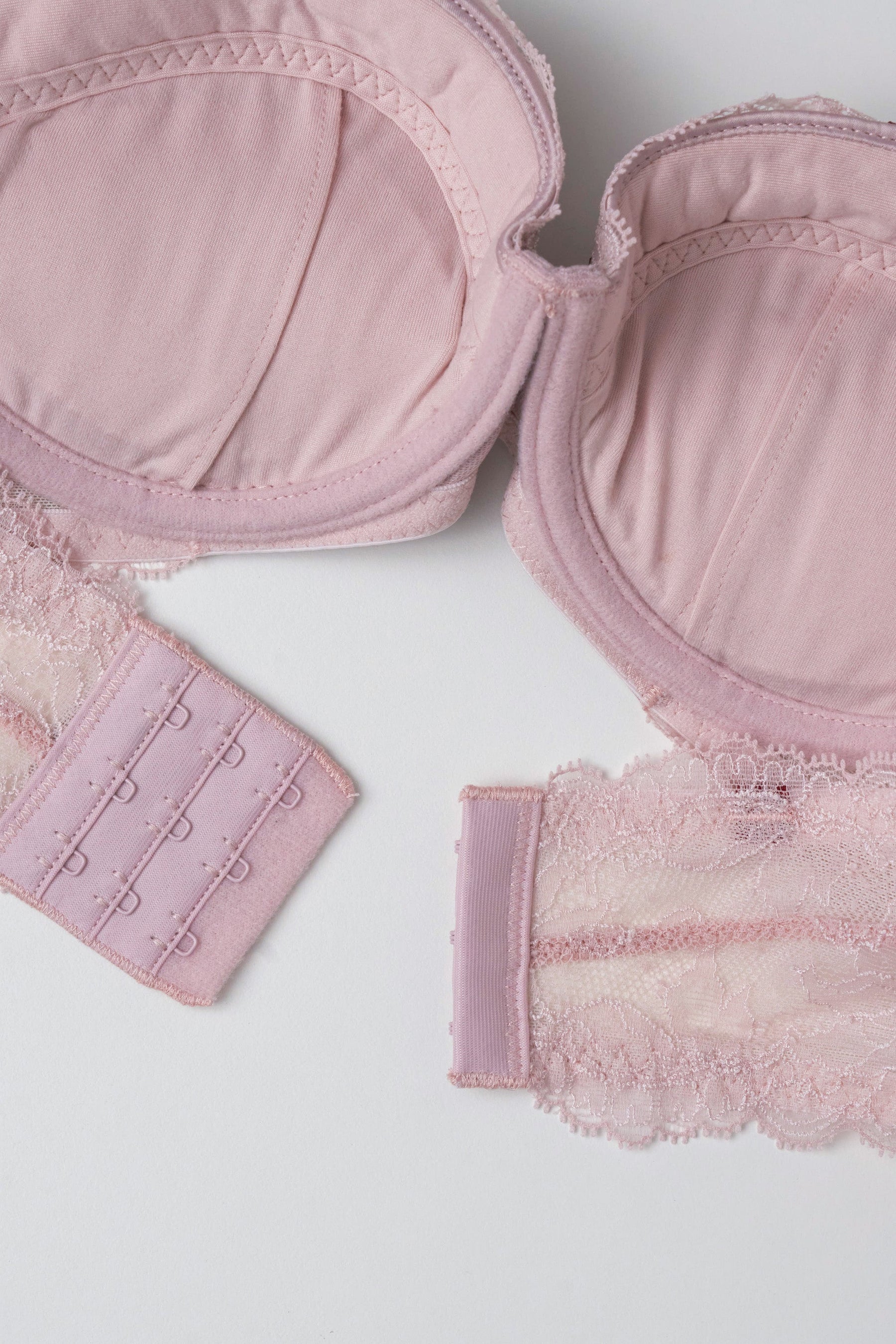 Ribbon Leavers Lace Bra Set
