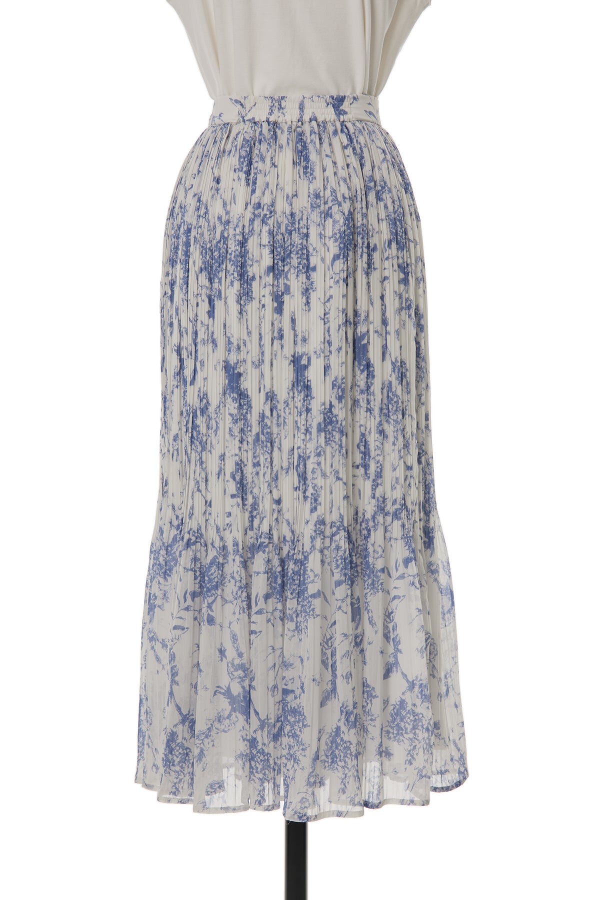Pleated Chiffon Long Skirt