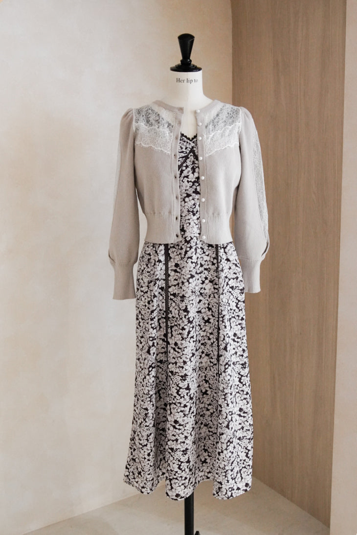 Open Sleeve Lace Cardigan