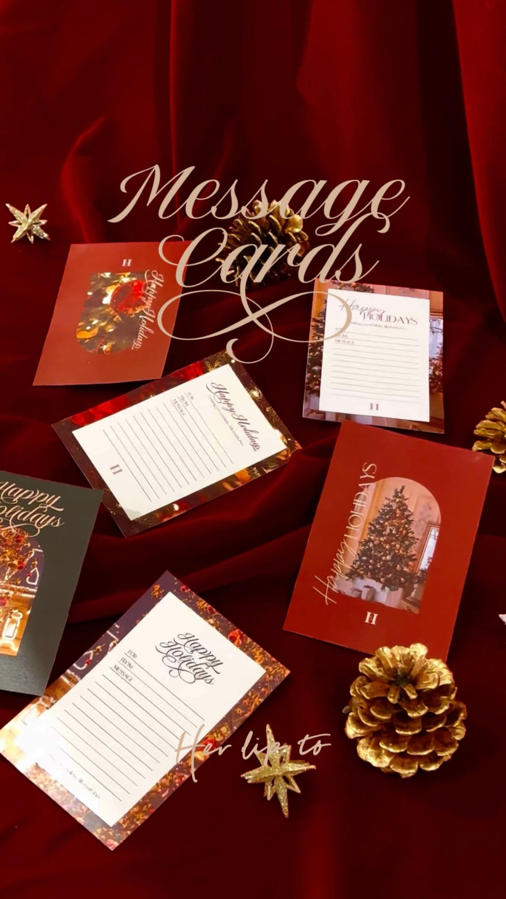 HOLIDAY MESSAGE CARDS