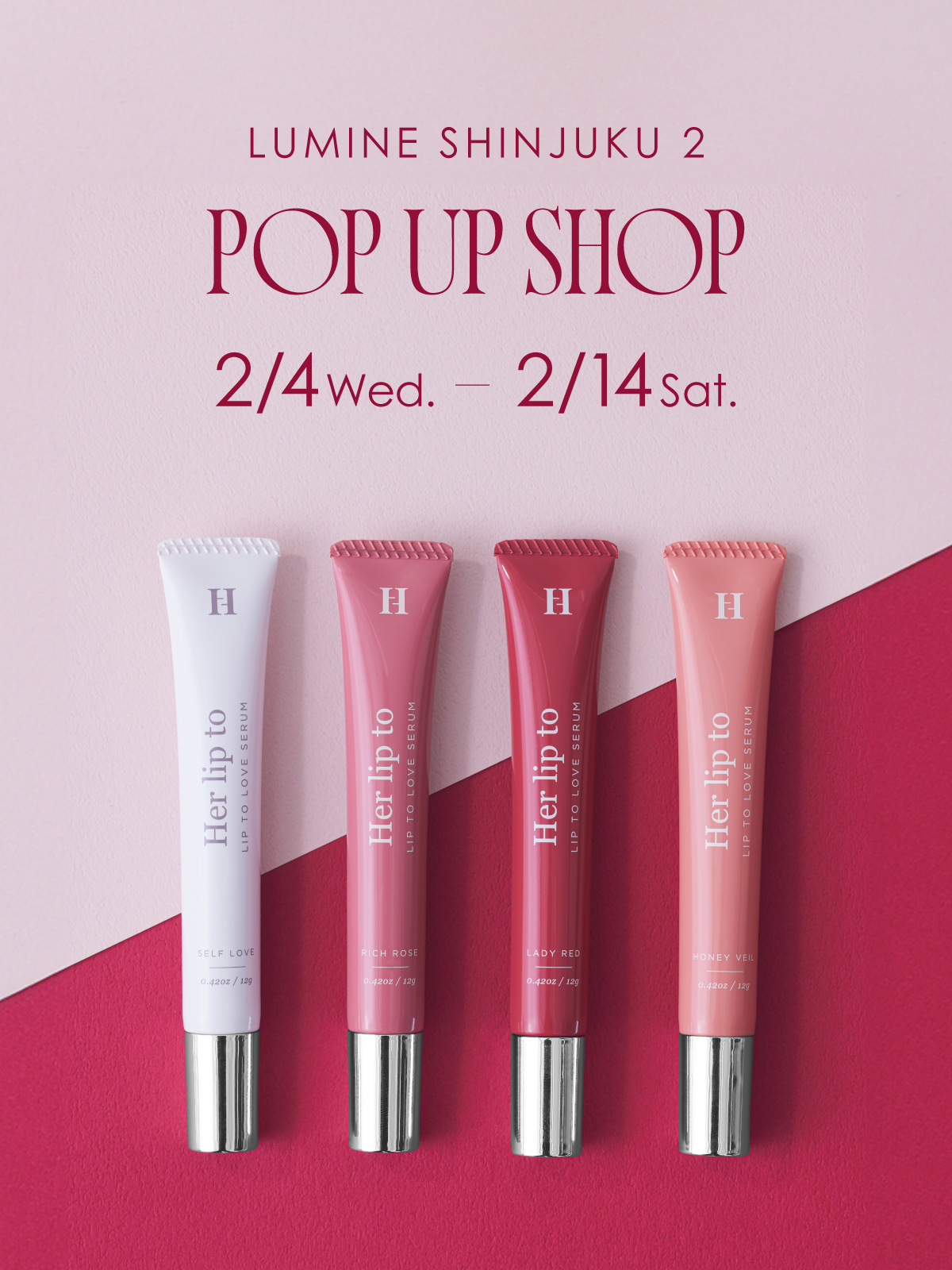 【POP UP SHOP】ルミネ新宿にてPOP UP SHOPを期間限定オープン！