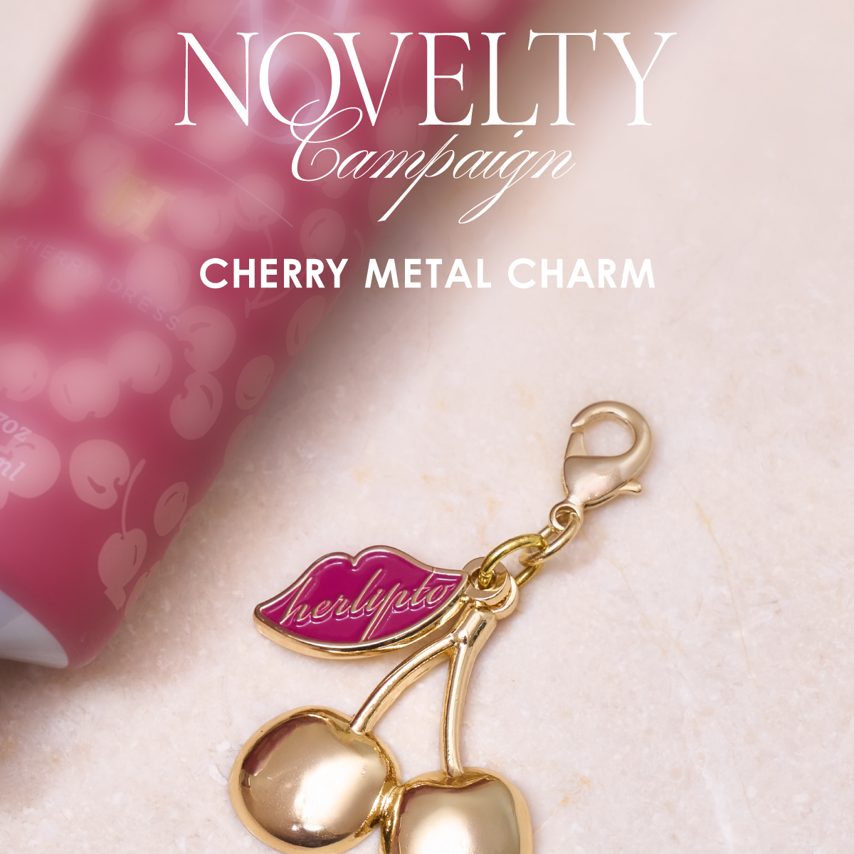 Novelty】CHERRY METAL CHARM Novelty】CHERRY METAL CHARM