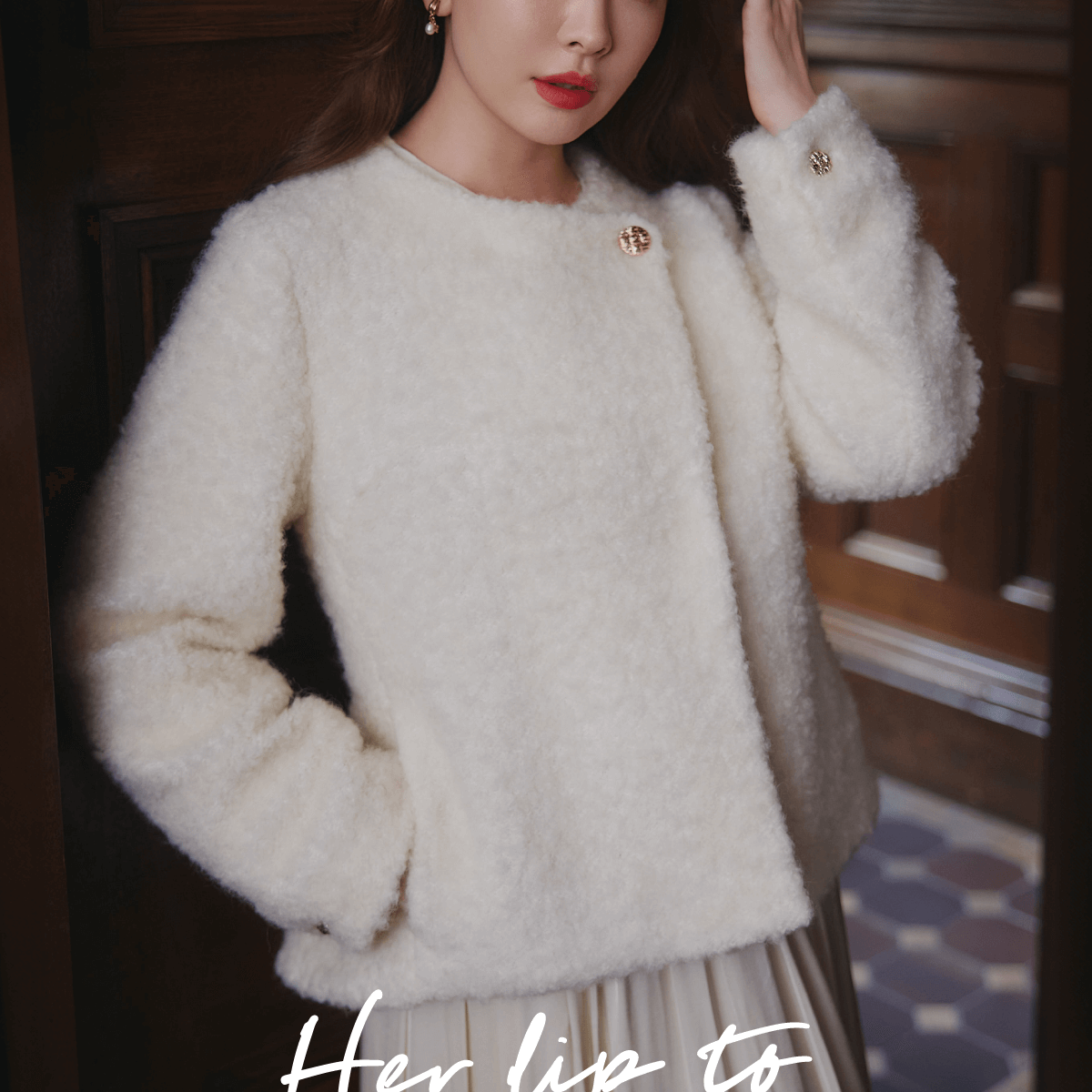 herlipto コート herlipto ◼︎Royal Faux Fur Coat ¥32,000(tax in) color: ecru