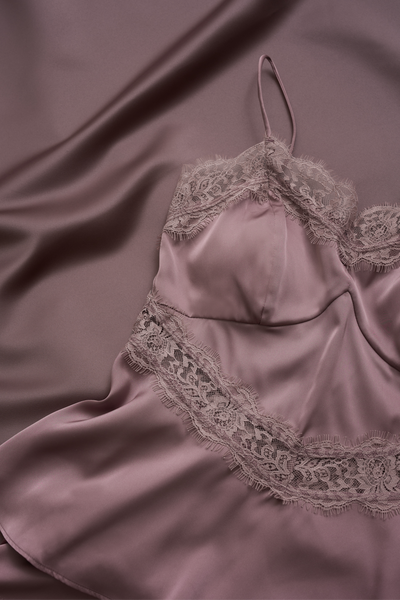 mocha】Lace Camisole Set