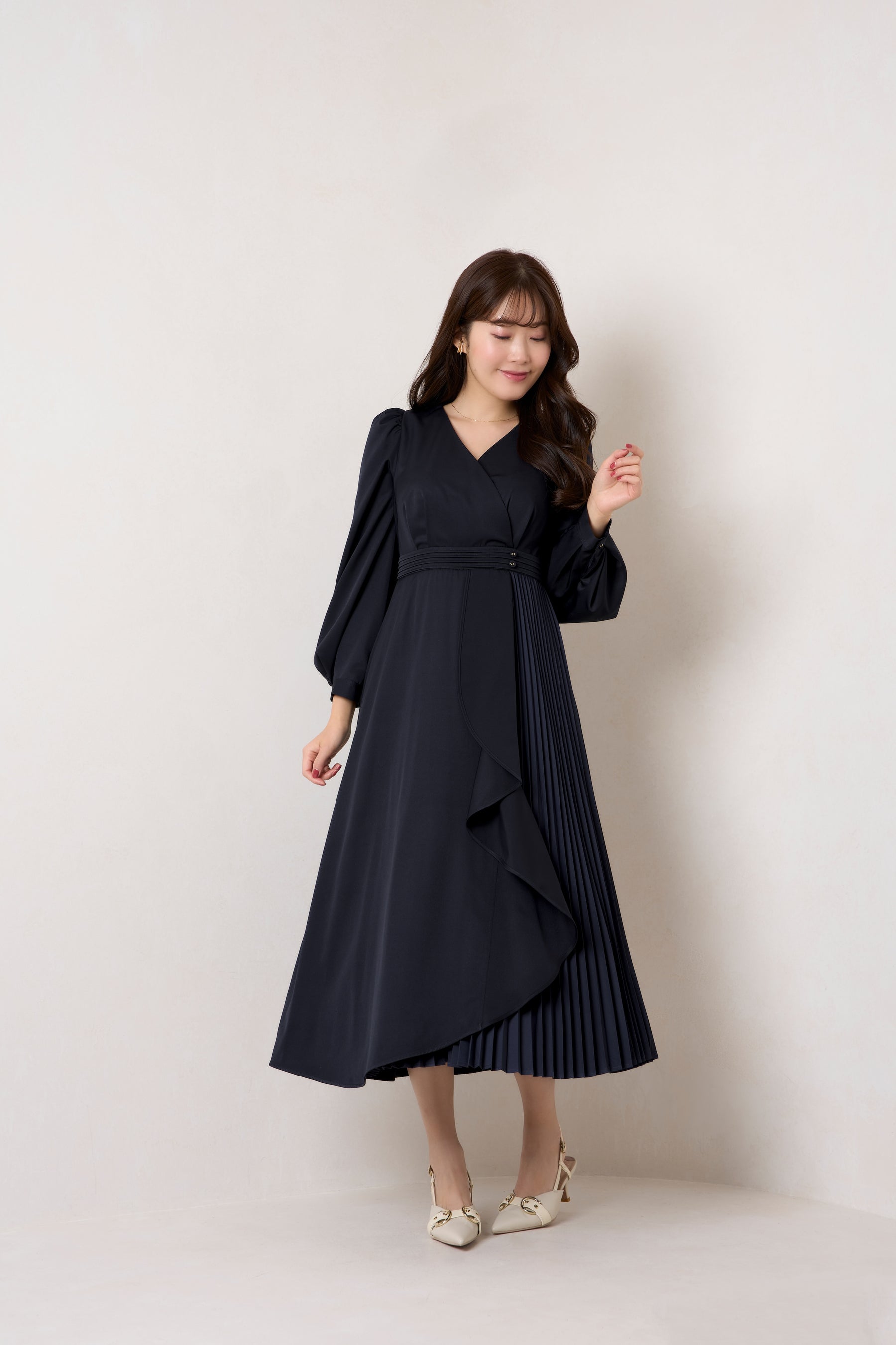 11,040円herlipto Mayfair Ruffled Dress Mサイズ