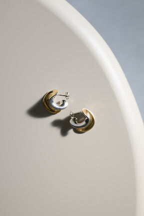 [Ships in late February] Two-Tone Hoop Pierces