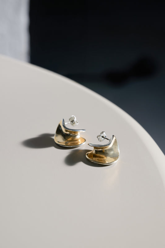 [Ships in late February] Two-Tone Hoop Pierces