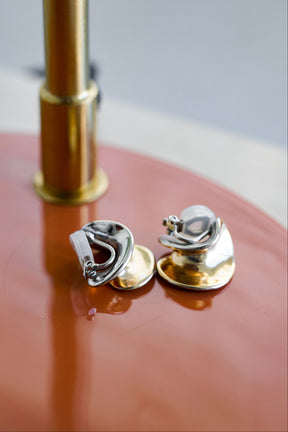 [Ships in late February] Two-Tone Hoop Earrings