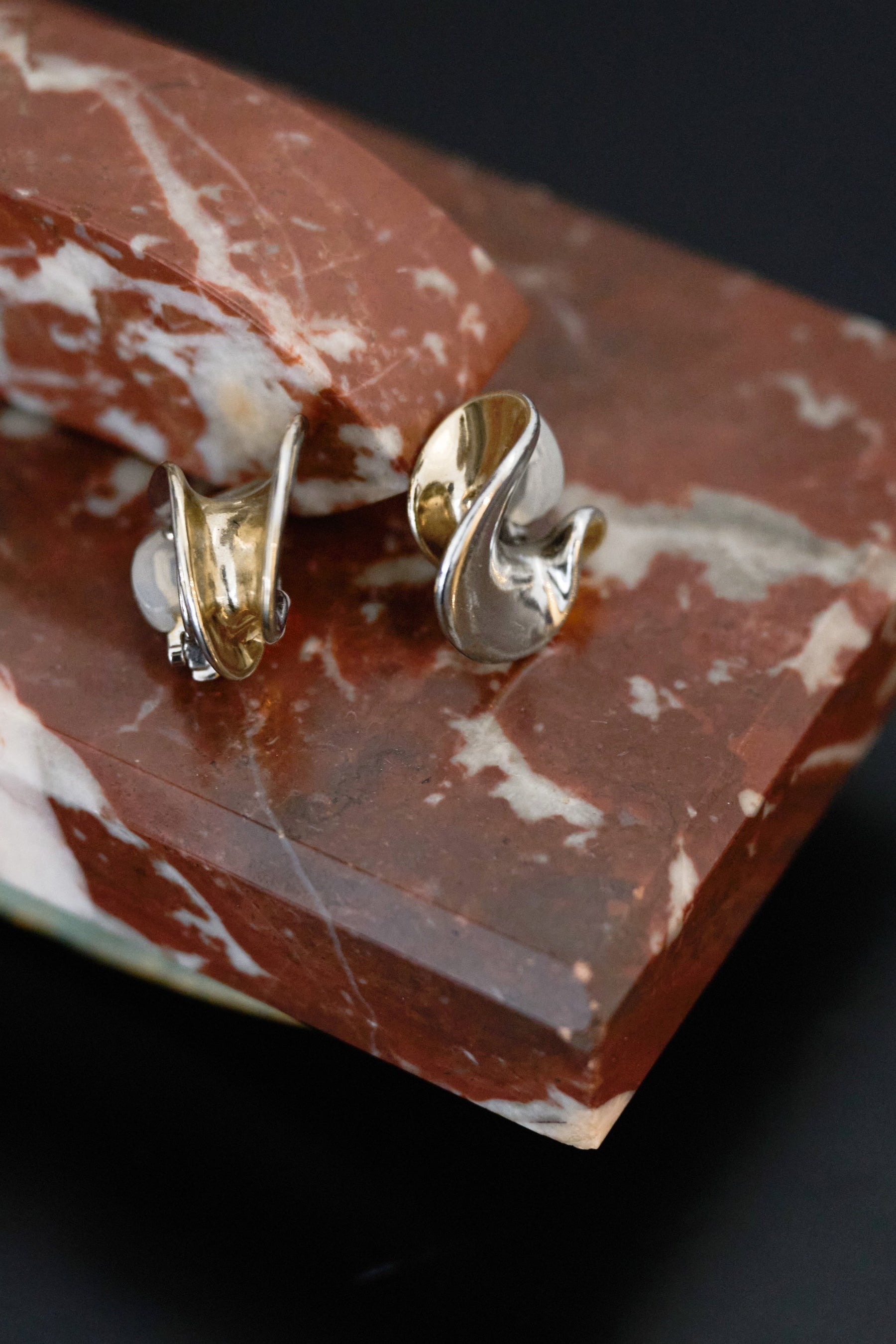 [Ships in late February] Two-Tone Hoop Earrings