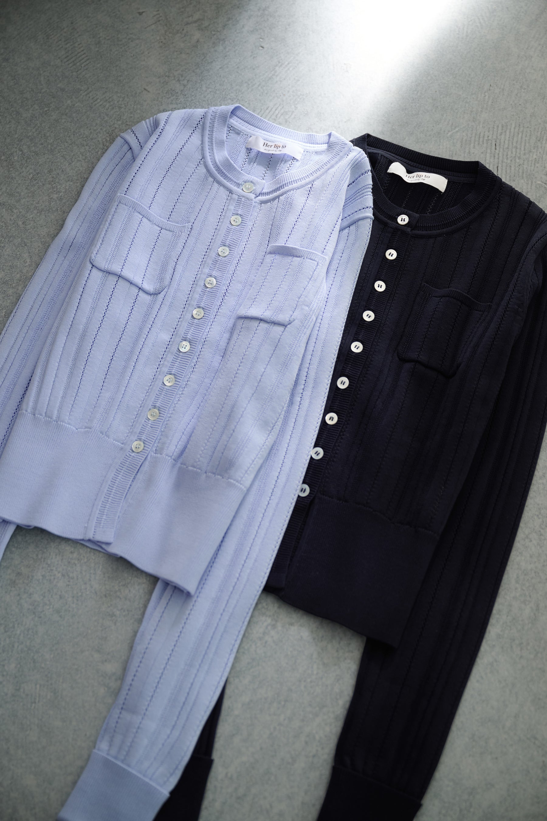 Eyelet Knit Cardigan