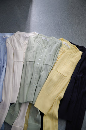 Eyelet Knit Cardigan