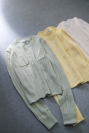 Eyelet Knit Cardigan