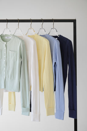 Eyelet Knit Cardigan