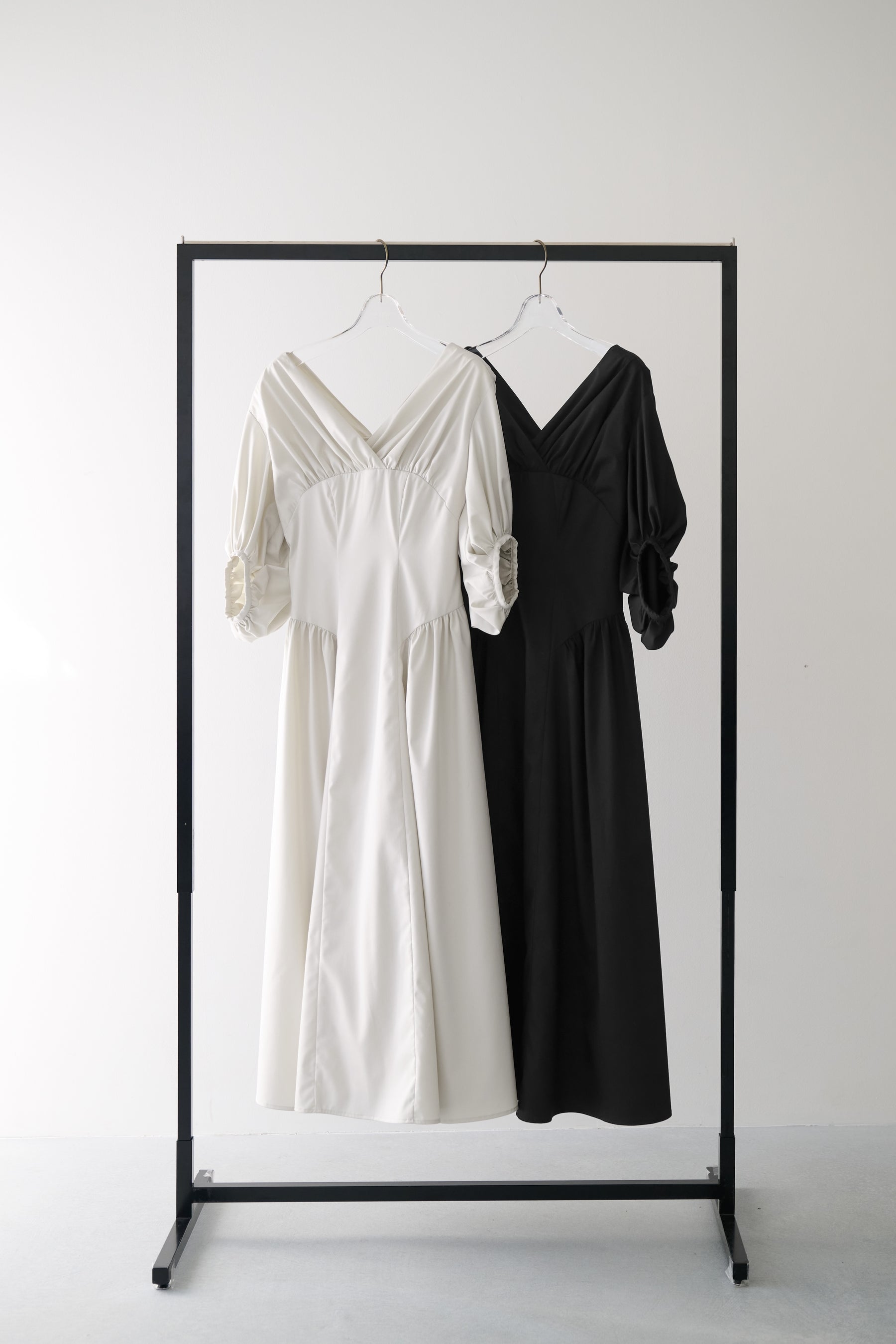 Gathered Sleeve Dress