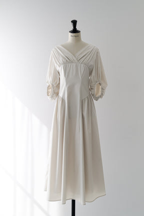 Gathered Sleeve Dress