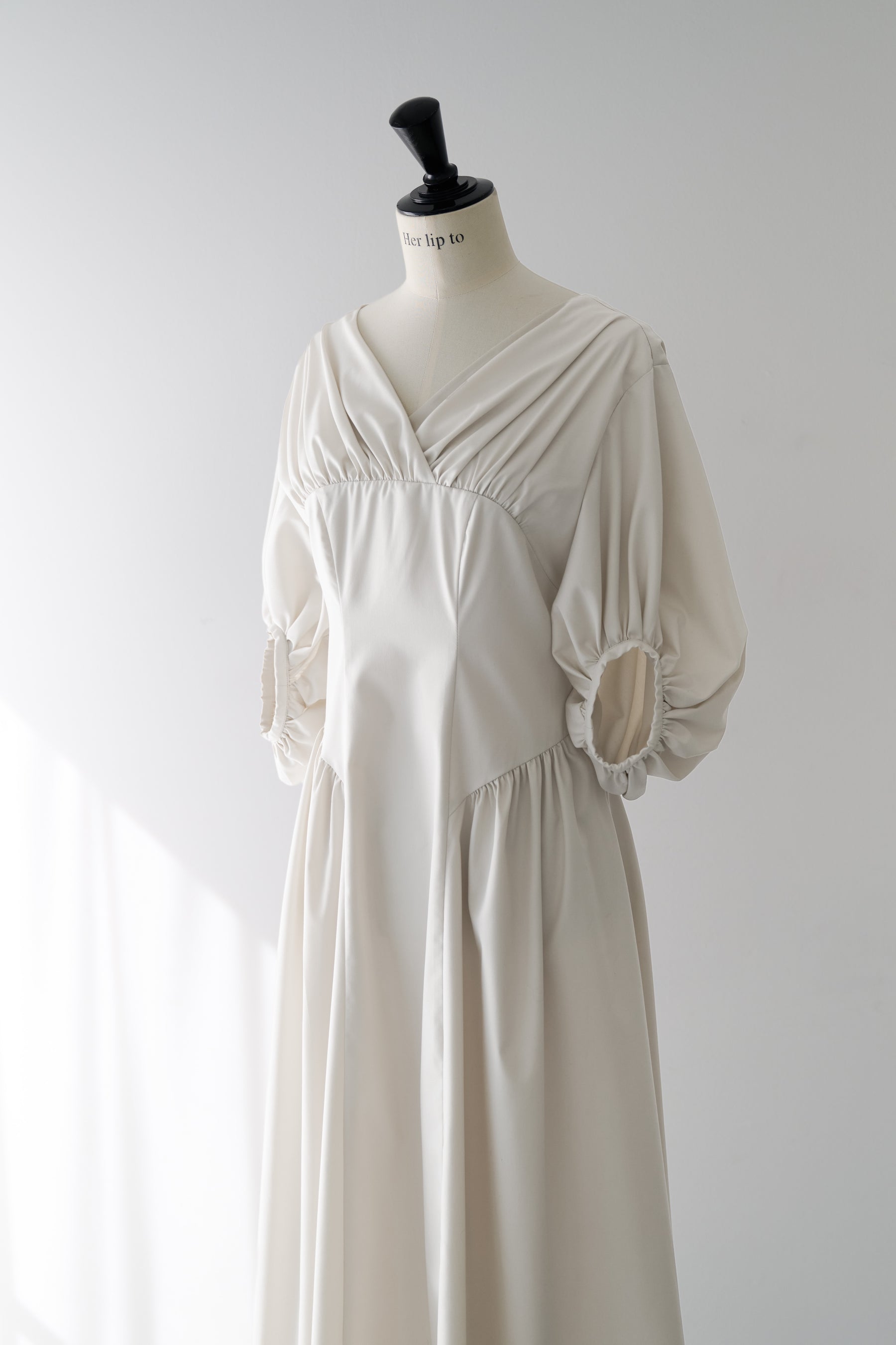 Gathered Sleeve Dress