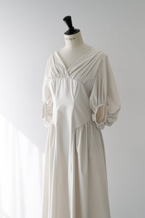 Gathered Sleeve Dress