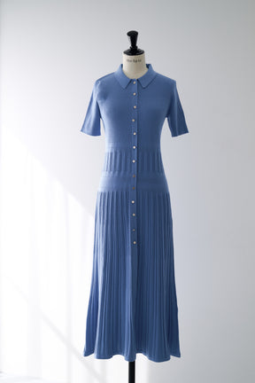 Eyelet Polo Knit Dress