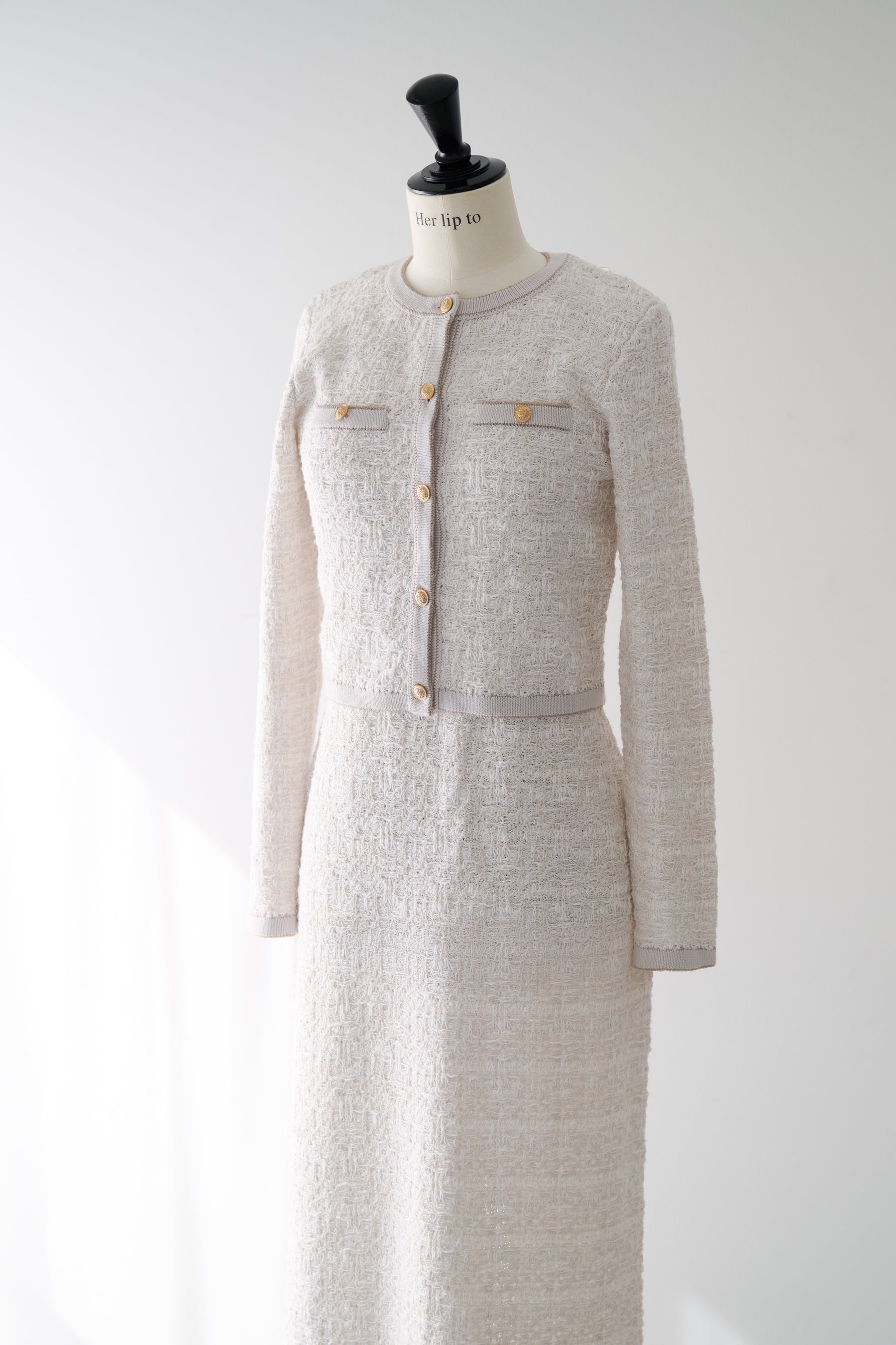 Spring Tweed Dress Set