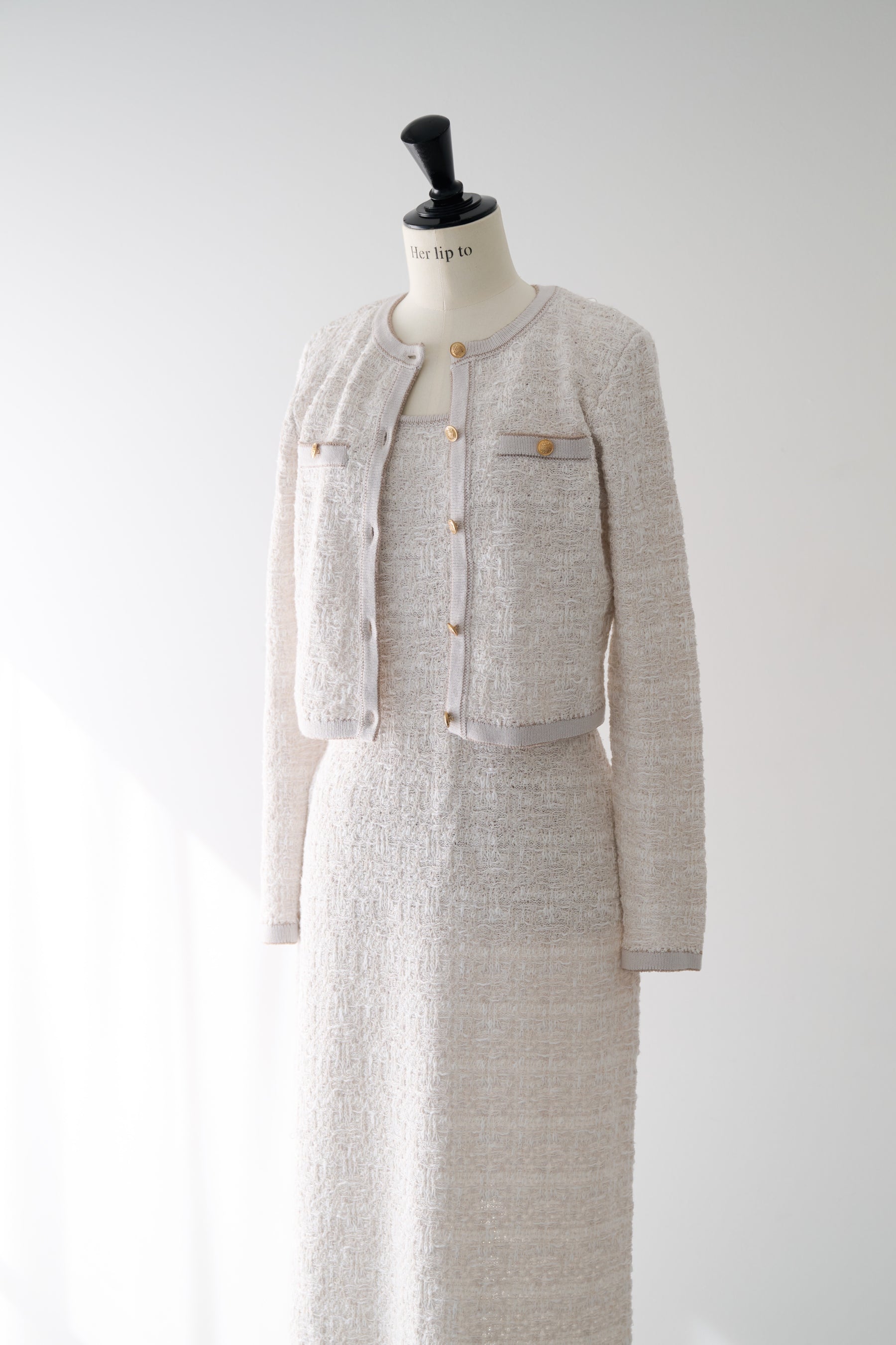 Spring Tweed Dress Set