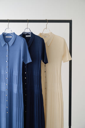 Eyelet Polo Knit Dress