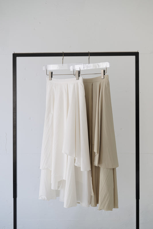 Asymmetric Tiered Skirt