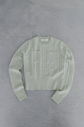 Eyelet Knit Cardigan