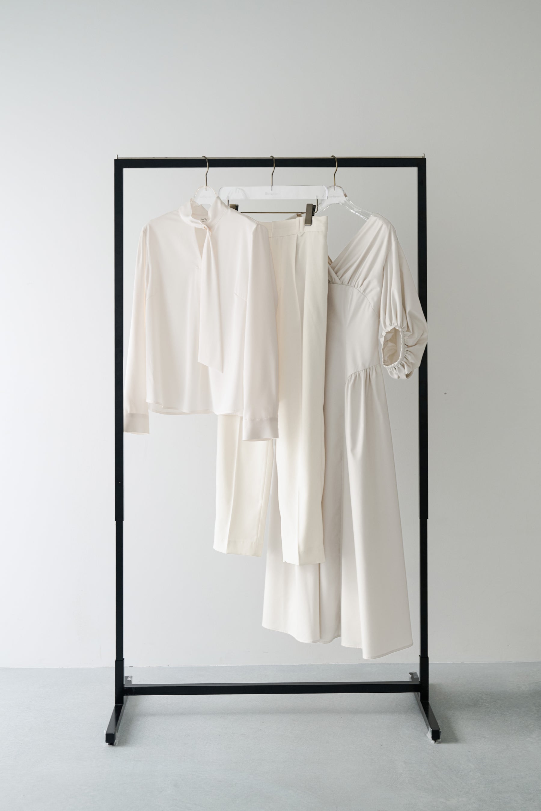 Long Tie Slit Blouse