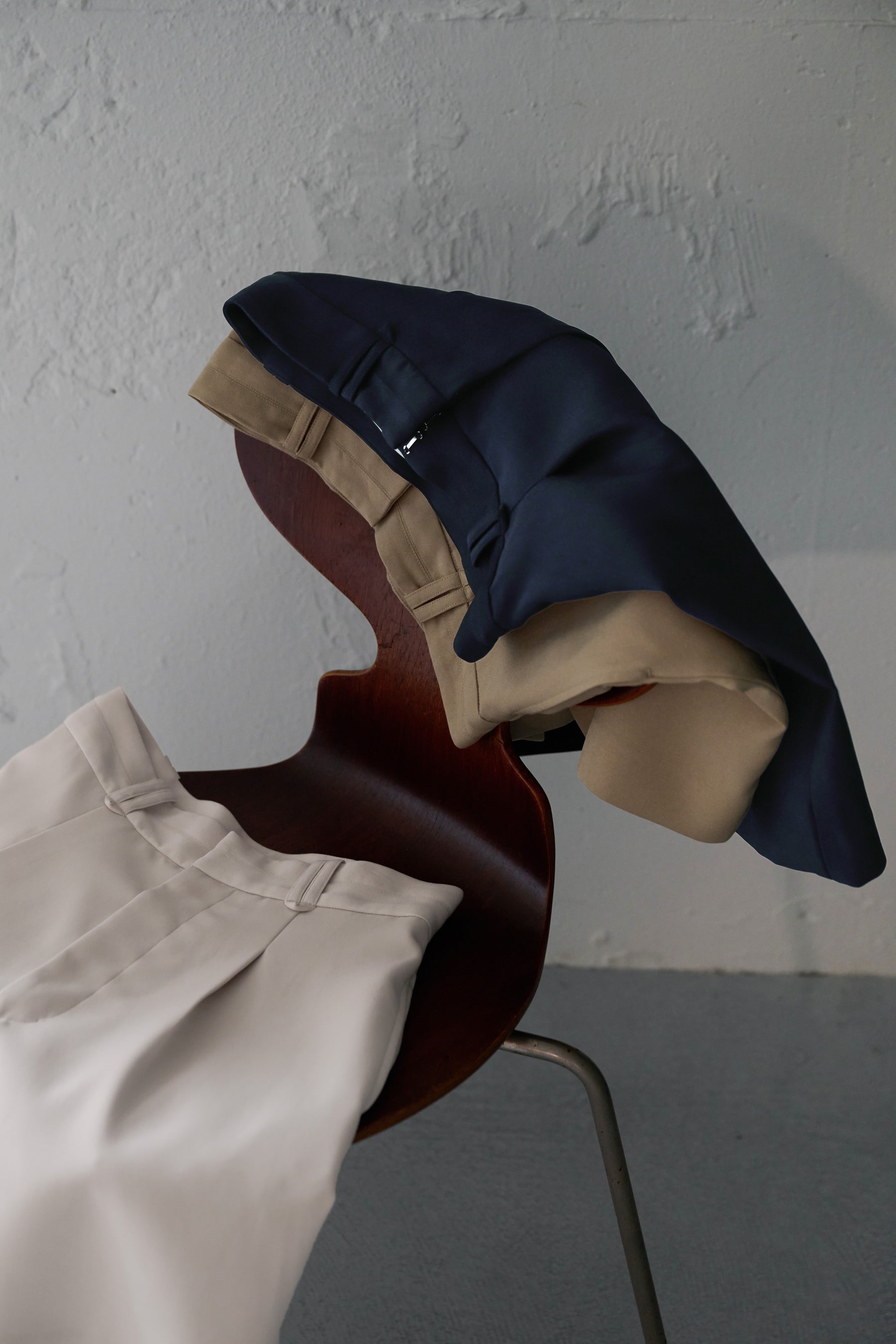 Tucked Twill Bermuda Shorts