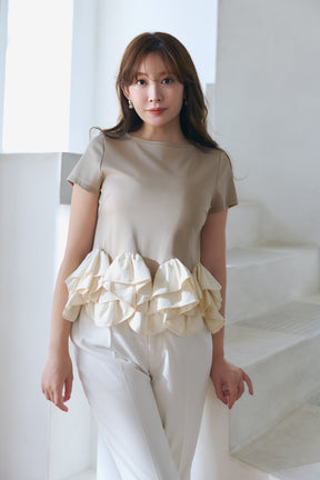 Petal-Hem Frill Top