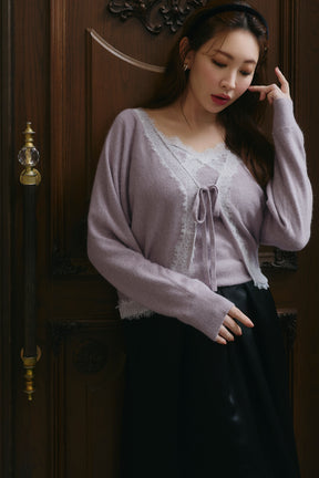 Gina Lace-Knit Ensemble