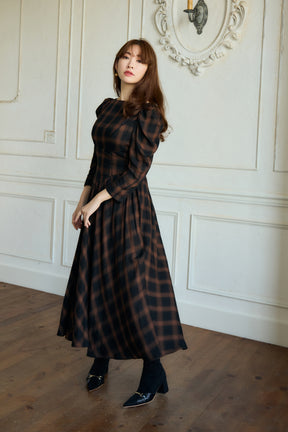Roanne Over Check Dress