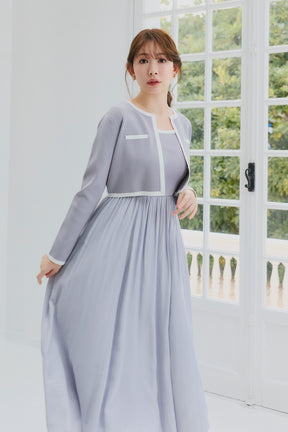 【2月上旬發送】【新色】Bicolor Knit Dress Set