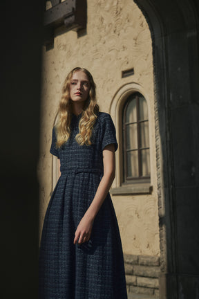 【10月下旬発送発送】Vol.1 Tweed Belted Dress