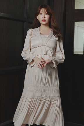Marion Fluid Gathered Dress