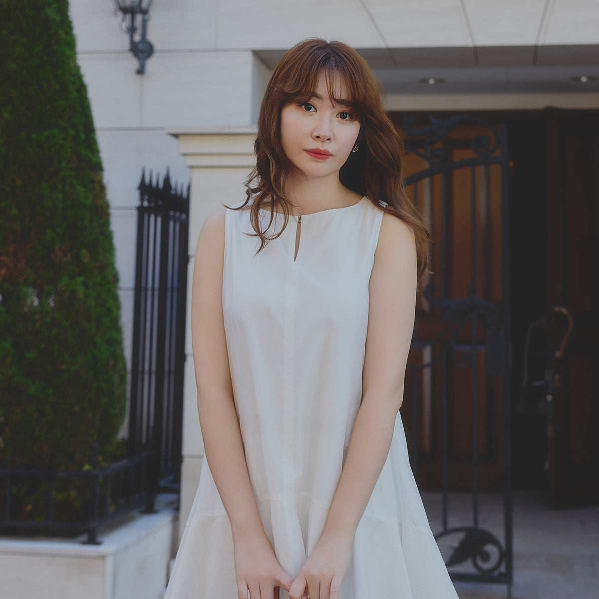 ワンピース herlipto Bicolor-Trim Flared Romper Bicolor-Trim Flared Romper