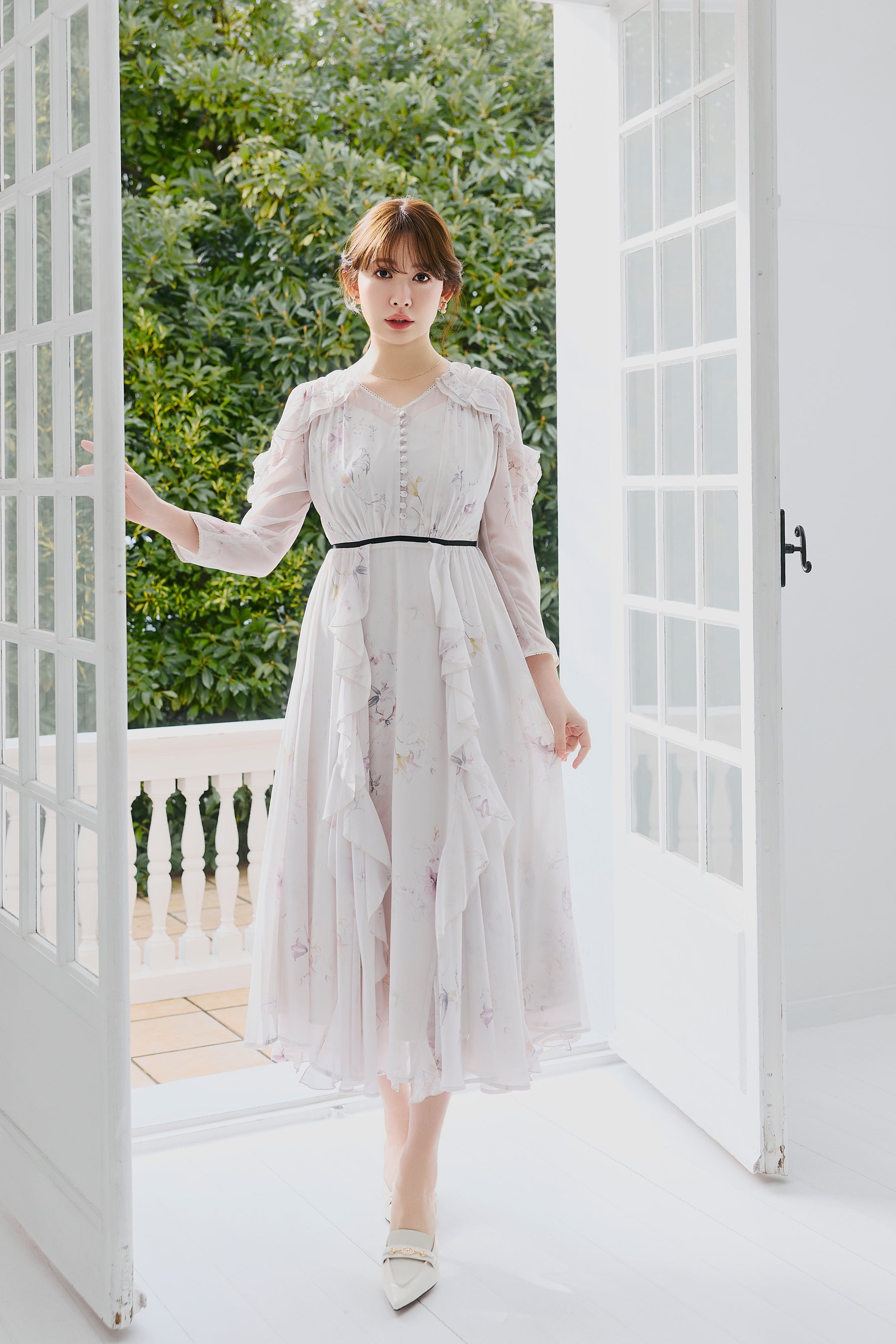 Isette Floral Chiffon Dress