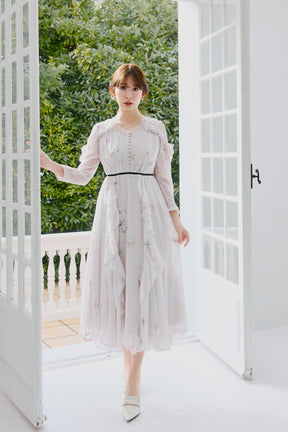 Isette Floral Chiffon Dress