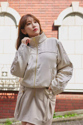 Front Zip Mini Skirt