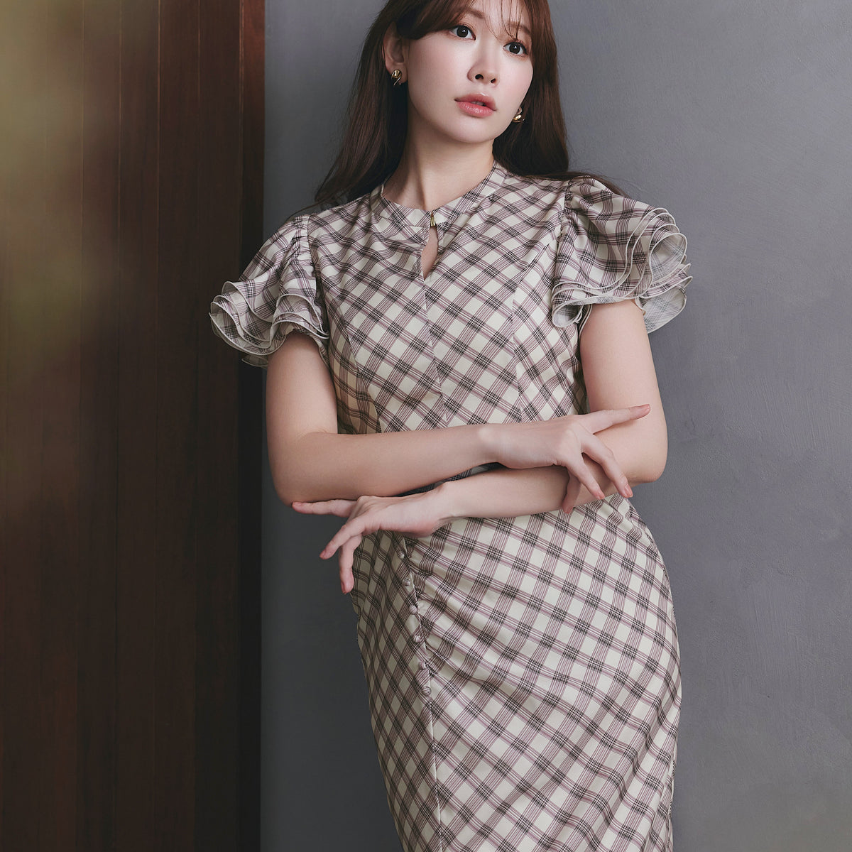 Elisa Check Dress