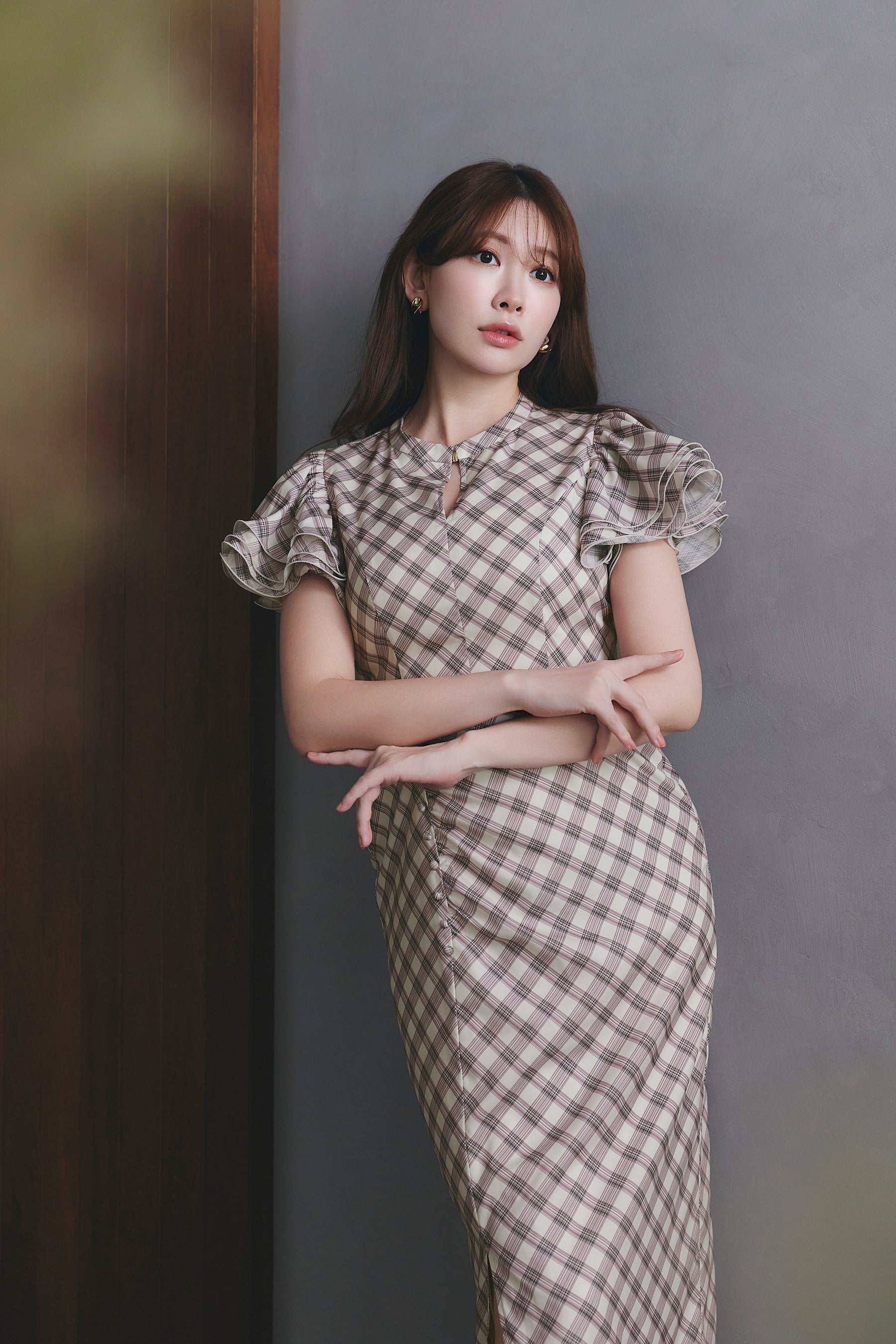 Elisa Check Dress