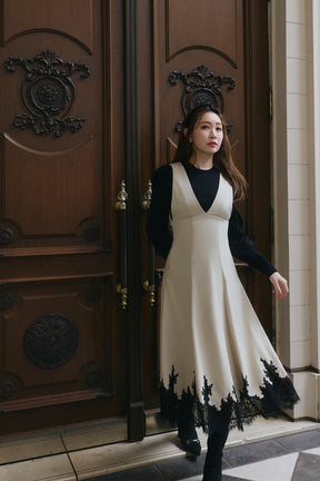 Florence Lace-Trim Jumper Dress