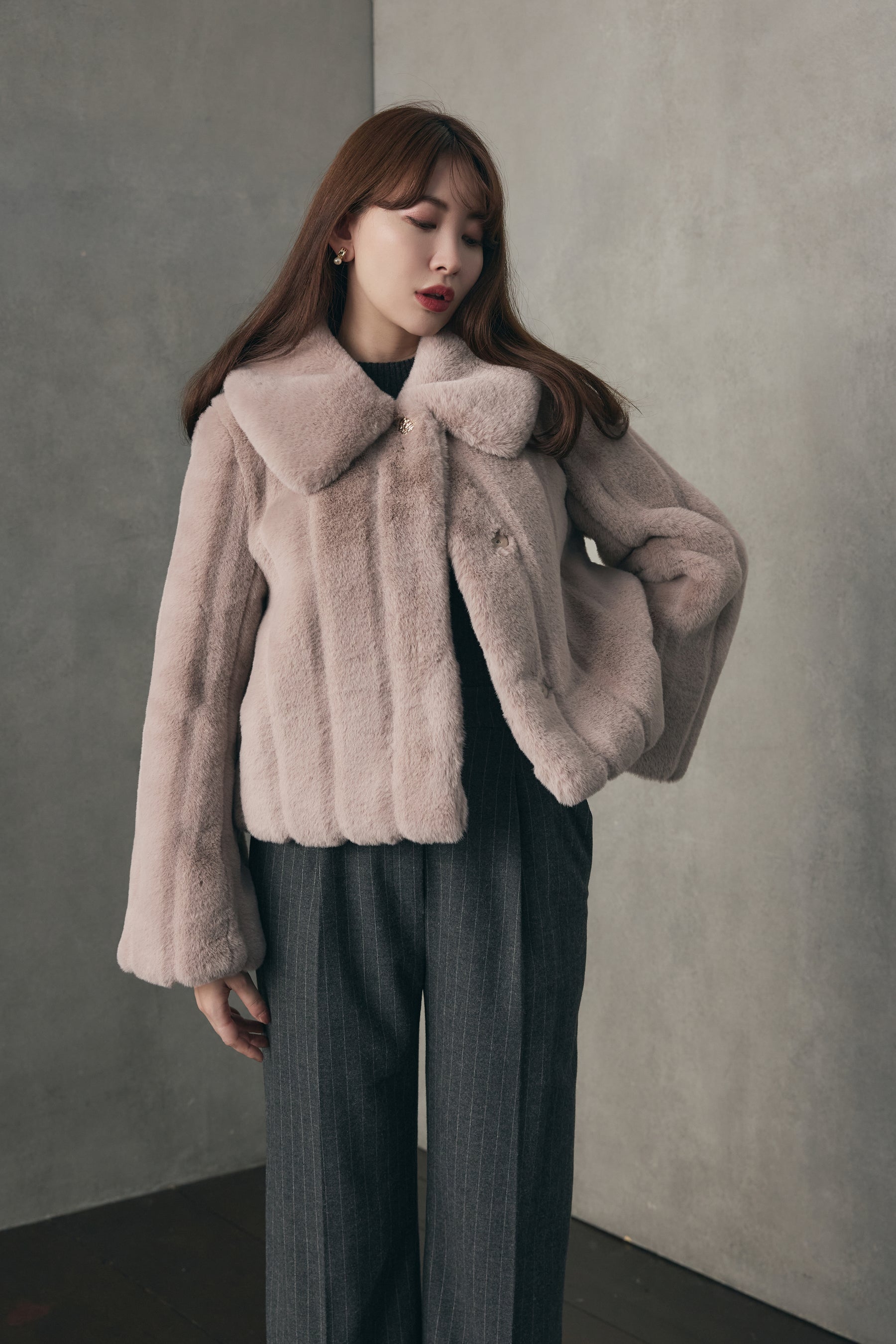 herlipto Winter Love Faux Fur Coat | chidori.co