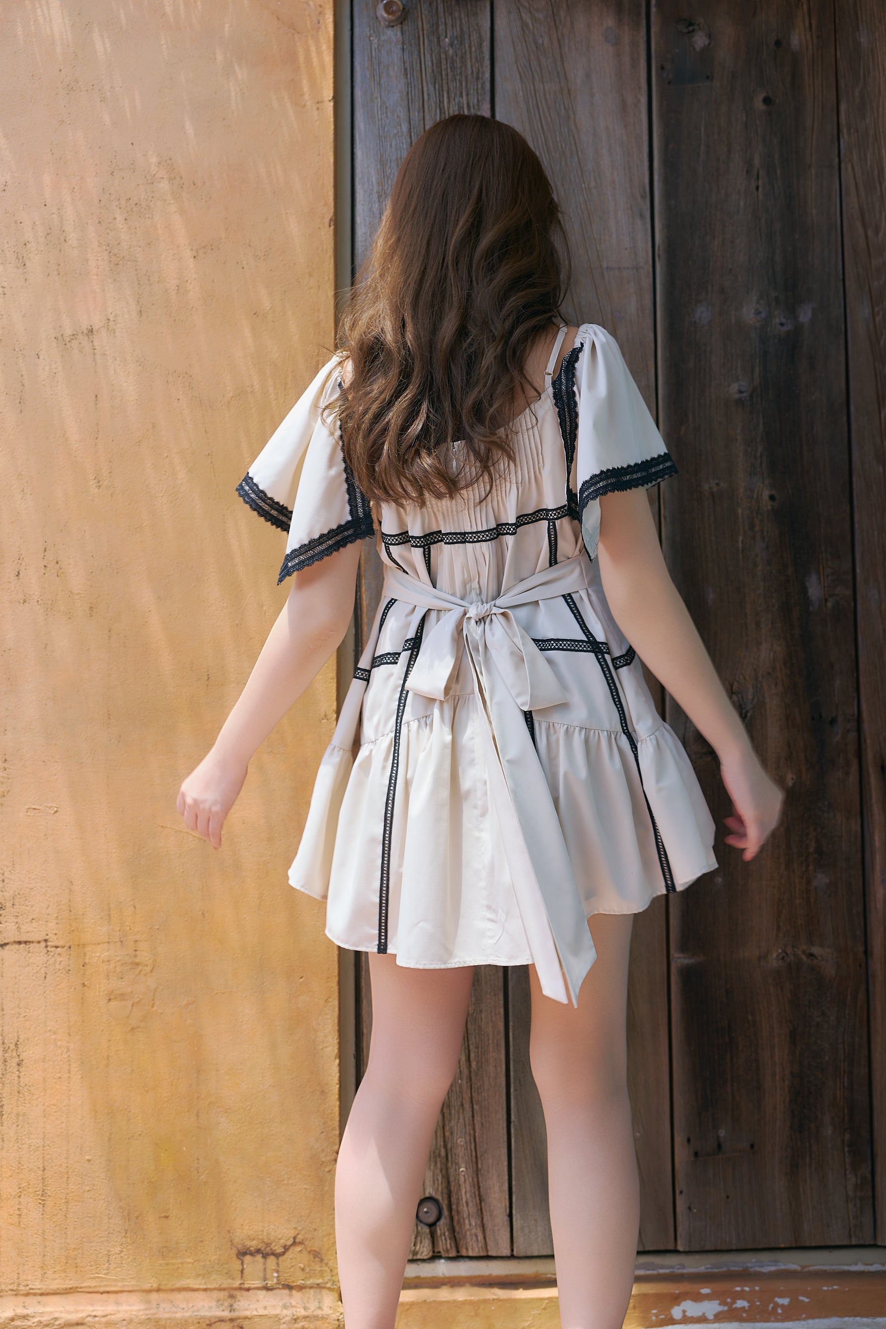 Lace-Trimmed Romper