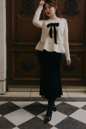 Lucille Peplum Knit Ensemble