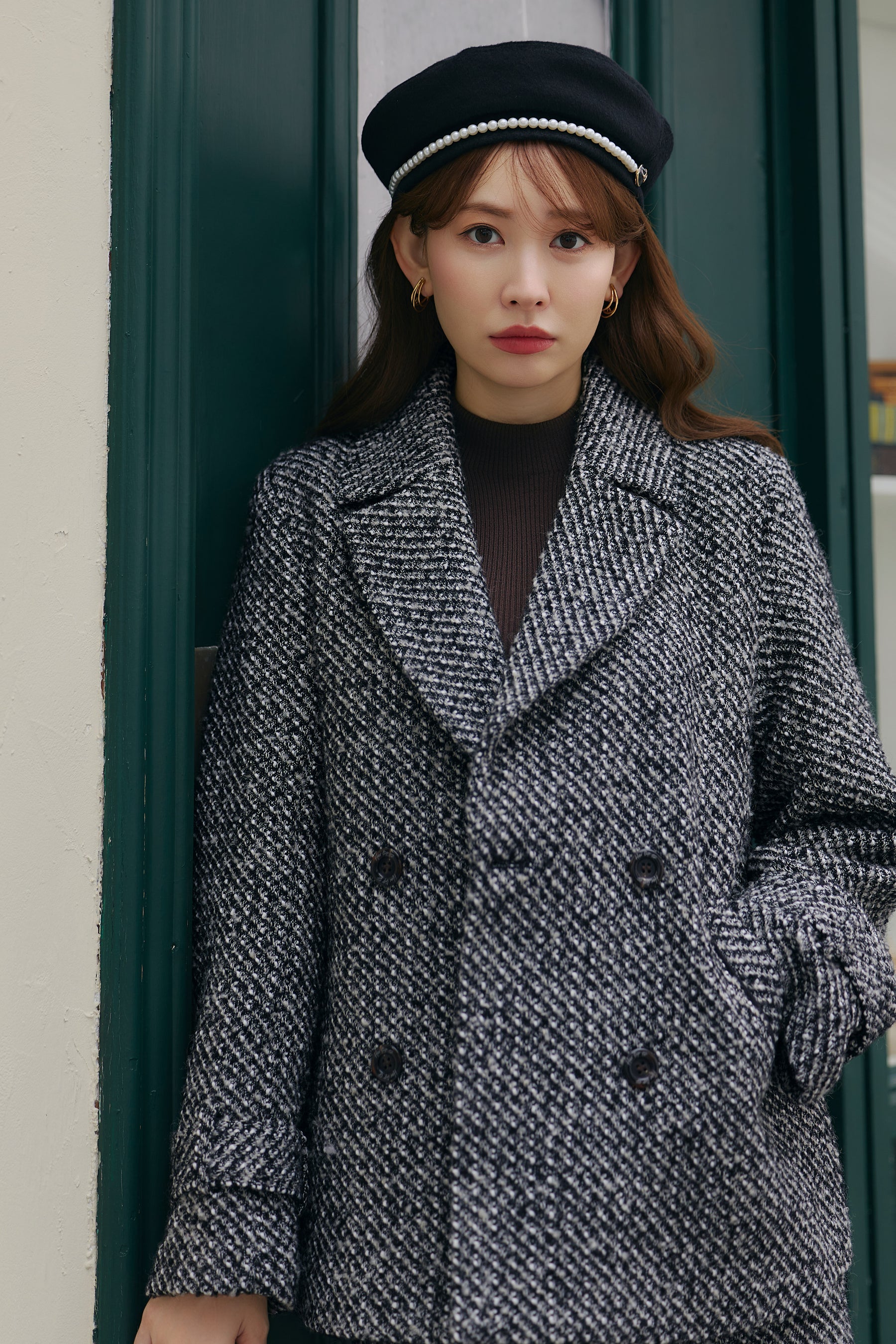 Brea Wool-Blend Tweed Blazer