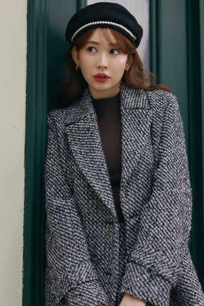 Brea Wool-Blend Tweed Blazer