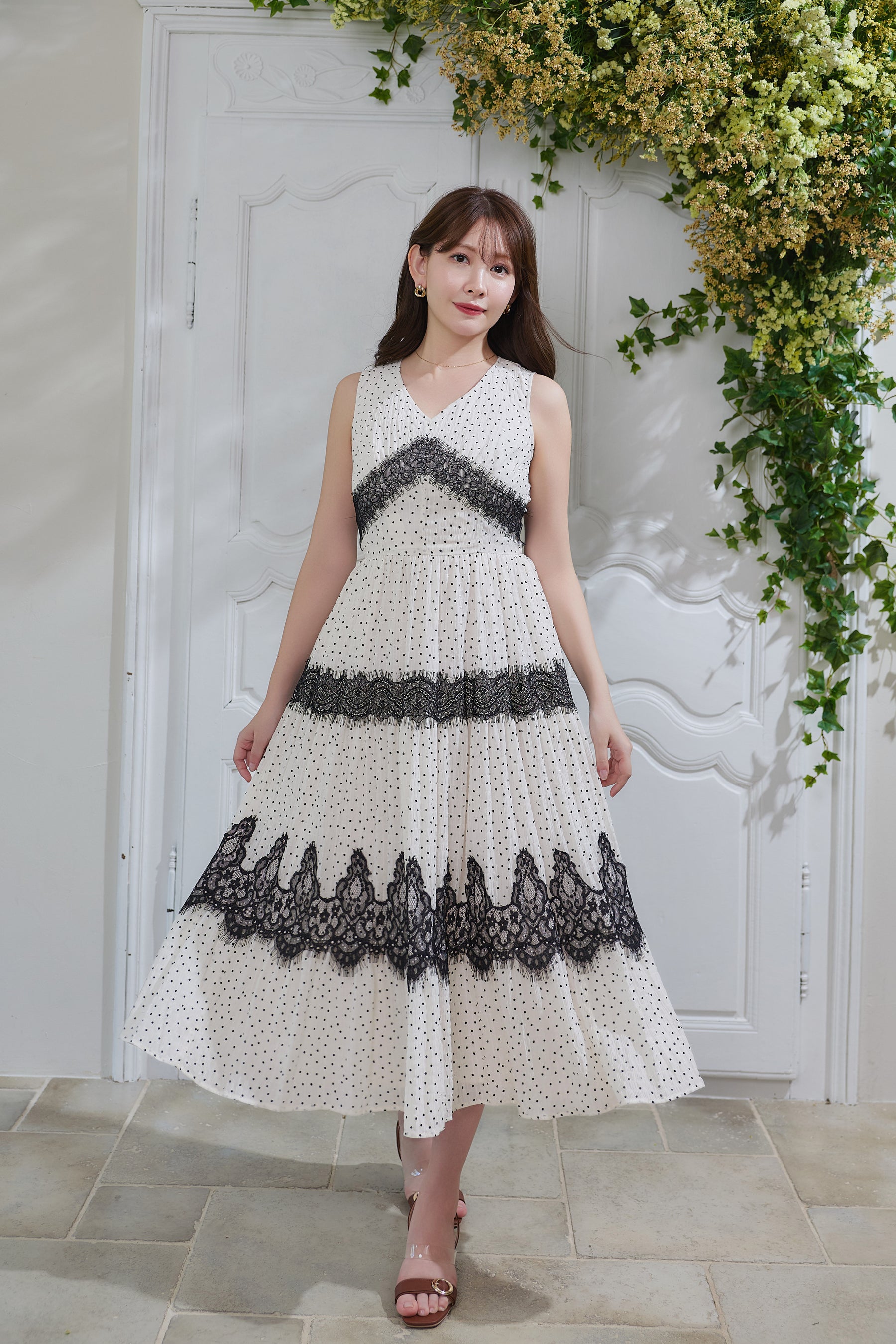 Clarine Polka Dot Dress